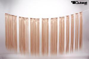 10 set clip extensions 100% Kanekalon, blond