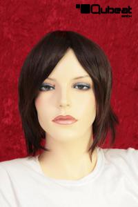 Brown straight hair wig mediumlong