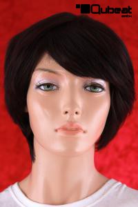 Dark brown wig with a great cut