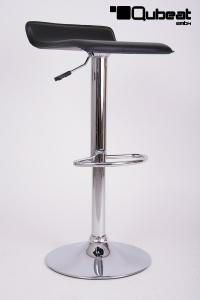 Design Barstool black, height adjustable, seat rotates 360 - "Sunny"