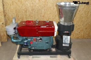 Pelletpress 22 HP manual-start diesel engine, 6mm die