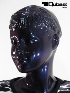 Schaufensterpuppe Kind metallic Junge Schaufensterfigur Mannequin modelliertes Haar