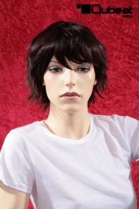 Short hair wig dark brown