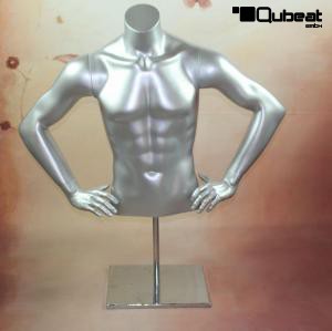 Silver male torso