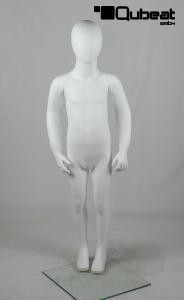 White mat Child mannequin, faceless